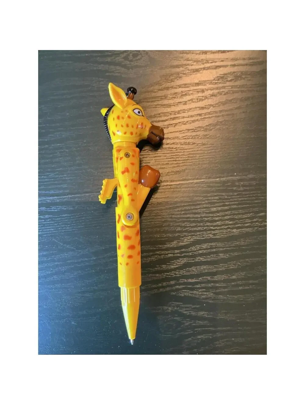 Giraffe Boxing Pen – Novelty Animal Desk Toy, 1990s Collectible Accessory